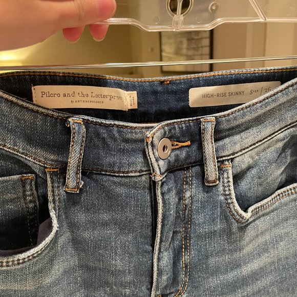 Anthropologie Pilcro and The Letterpress High Rise Skinny Jeans - Picture 5 of 5
